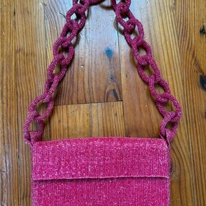 Pink Beaded Bag